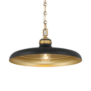 Minka-Lavery - 3935-876 - One Light Pendant - Crowne - Legacy Brass & Dark Matte Blac