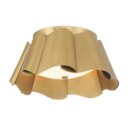 Minka-Lavery - 3955-732 - Three Light Flush Mount - Waveform - Legacy Brass
