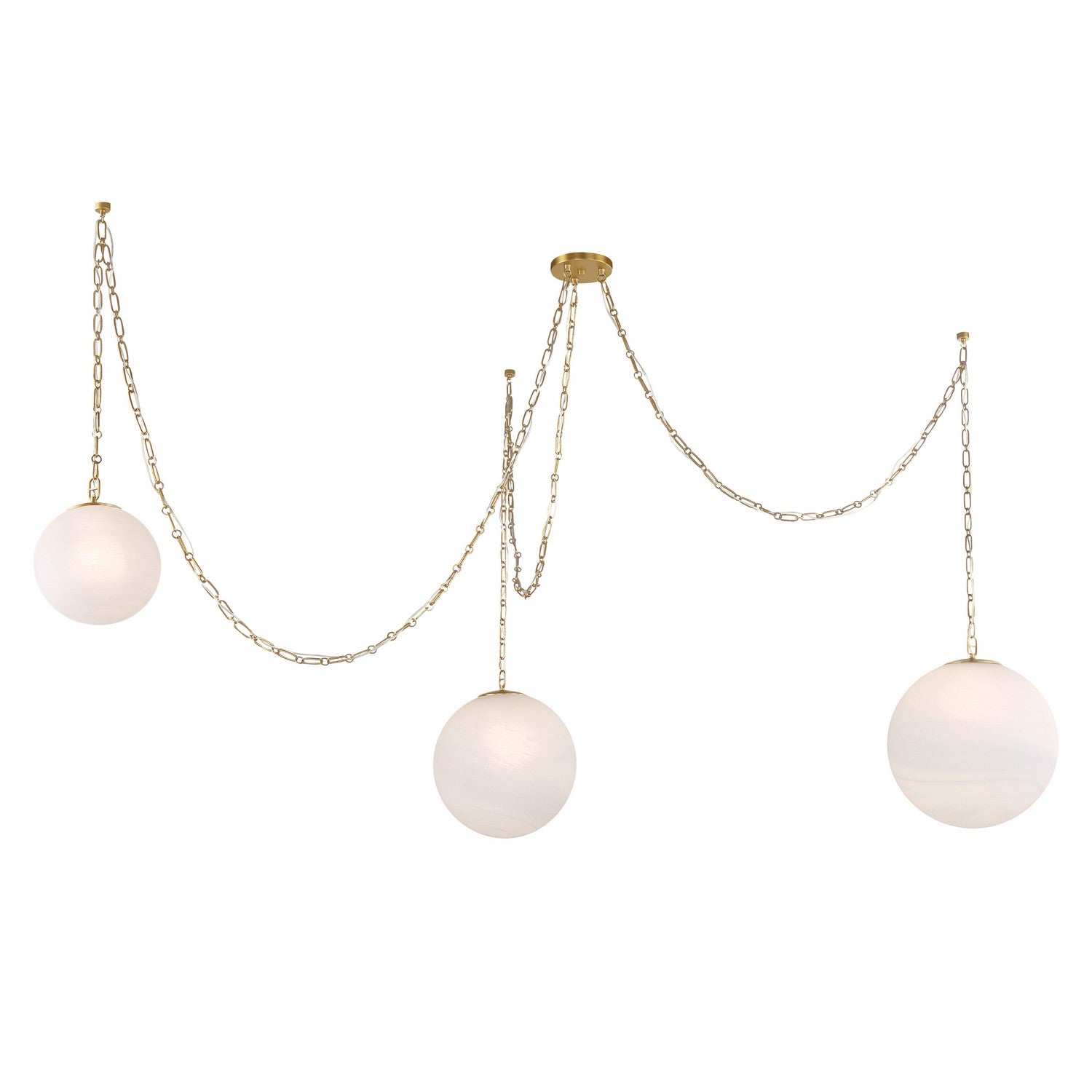 Minka-Lavery - 5218-732 - Three Light Pendant - Marbelle - Legacy Brass