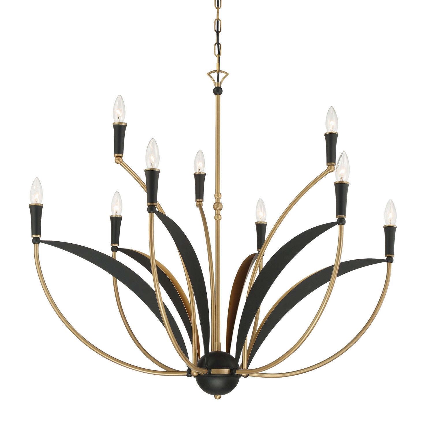 Minka-Lavery - 5699-782 - Nine Light Chandelier - Miller - Legacy Brass & Sand Coal