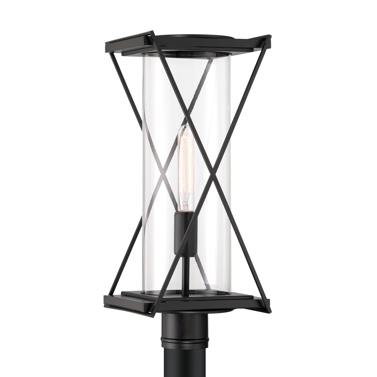 Minka-Lavery - 77605-899 - One Light Outdoor Post Mount - Rockhill - Dark Matte Black