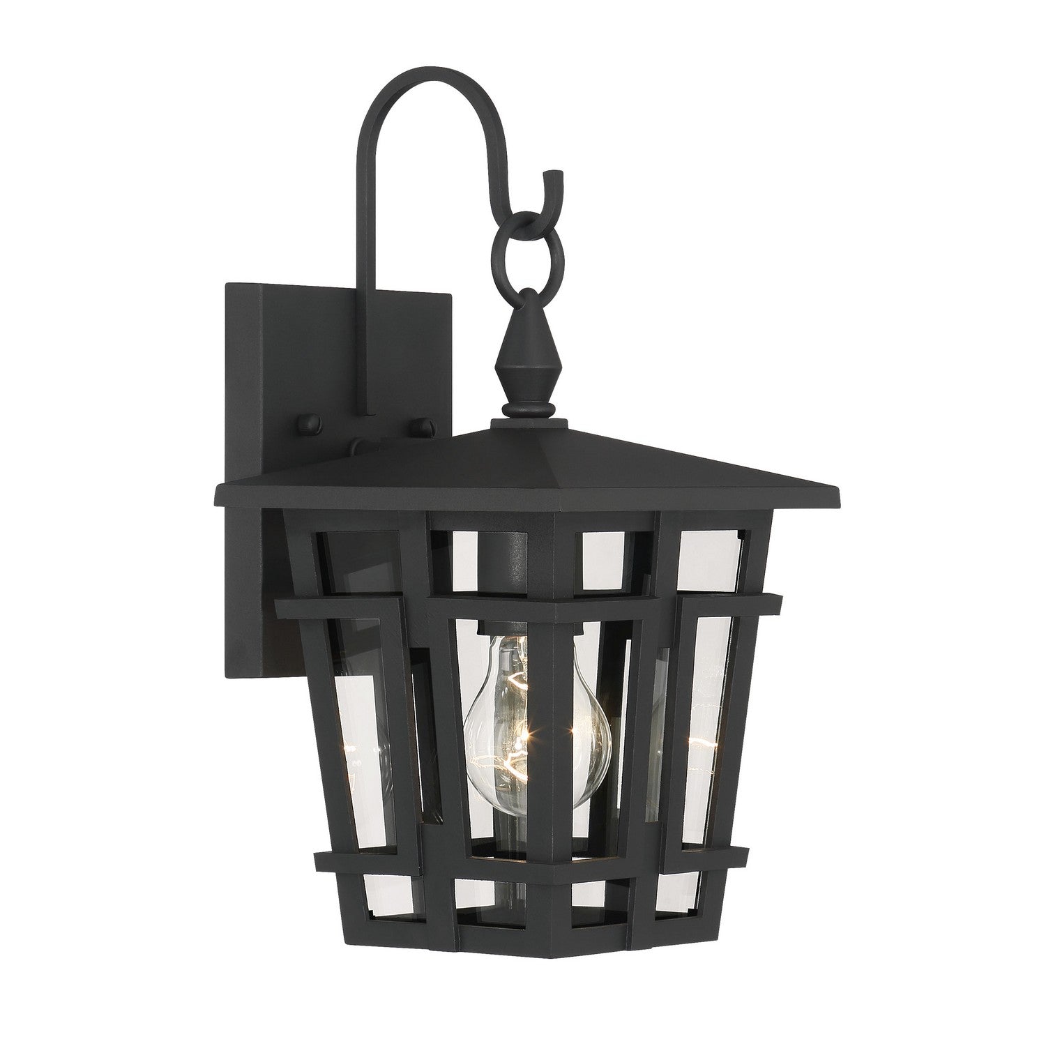 Minka-Lavery - 77900-66 - One Light Outdoor Wall Sconce - Fieldstone - Sand Coal Black