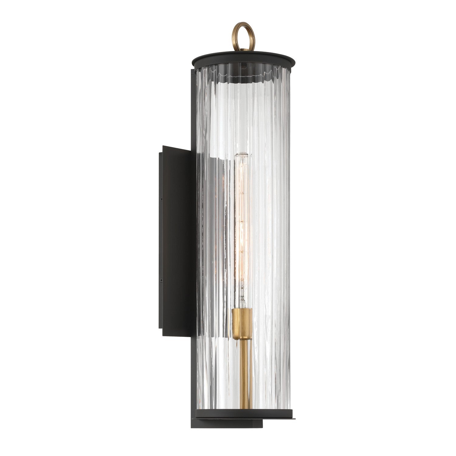 Minka-Lavery - 79002-734 - One Light Outdoor Wall Sconce - Cara - Dark Matte Black