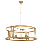 Quorum - 8231-5-47 - Five Light Pendant - Colburn - Brushed Brass