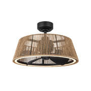 Kuzco Lighting - CF41424-MB/BR-5CCT - 24"Ceiling Fan - Isla - Matte Black/Braided Rope