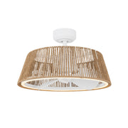 Kuzco Lighting - CF41424-WH/BR-5CCT - 24"Ceiling Fan - Isla - White/Braided Rope