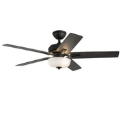 Kuzco Lighting - CF78752-MB-LKW - 52"Ceiling Fan - Erikson - Matte Black