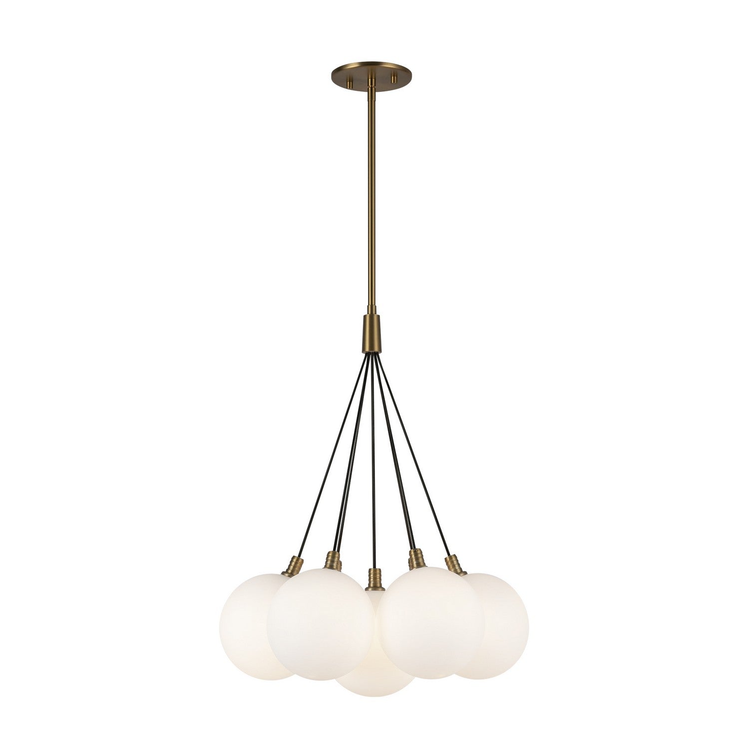 Kuzco Lighting - CH3117-BG/OP - LED Chandelier - Bolla - Brushed Gold/Opal Glass