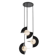 Kuzco Lighting - CH65127-GBK/OP-UNV - LED Chandelier - Scorpio - Glossy Black/Opal Glass