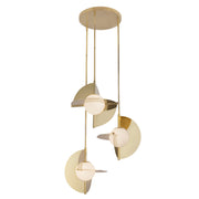 Kuzco Lighting - CH65127-MRB/OP-UNV - LED Chandelier - Scorpio - Metallic Brass/Opal Glass