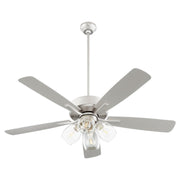 Quorum - 4525-04165 - 52"Ceiling Fan - Ovation - Satin Nickel