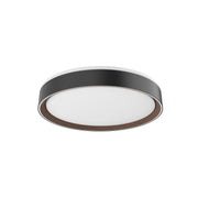Kuzco Lighting - FM43916-BK/WT-5CCT - LED Flush Mount - Essex - Black/Walnut
