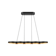Kuzco Lighting - LP90838-BK/GD-UNV - LED Linear Pendant - Maestro - Black/Gold