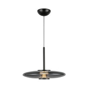 Kuzco Lighting - PD37018-BK/SM-3WCCT-UNV - LED Pendant - Kyoto - Black/Smoked Glass