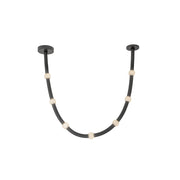 Kuzco Lighting - PD39307-BK/OP-UNV - LED Pendant - Corda - Black/Opal Glass