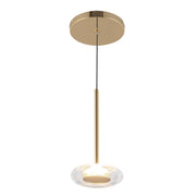 Kuzco Lighting - PD97204-MRB/CL - LED Pendant - Stephord - Metallic Brass/Clear Glass