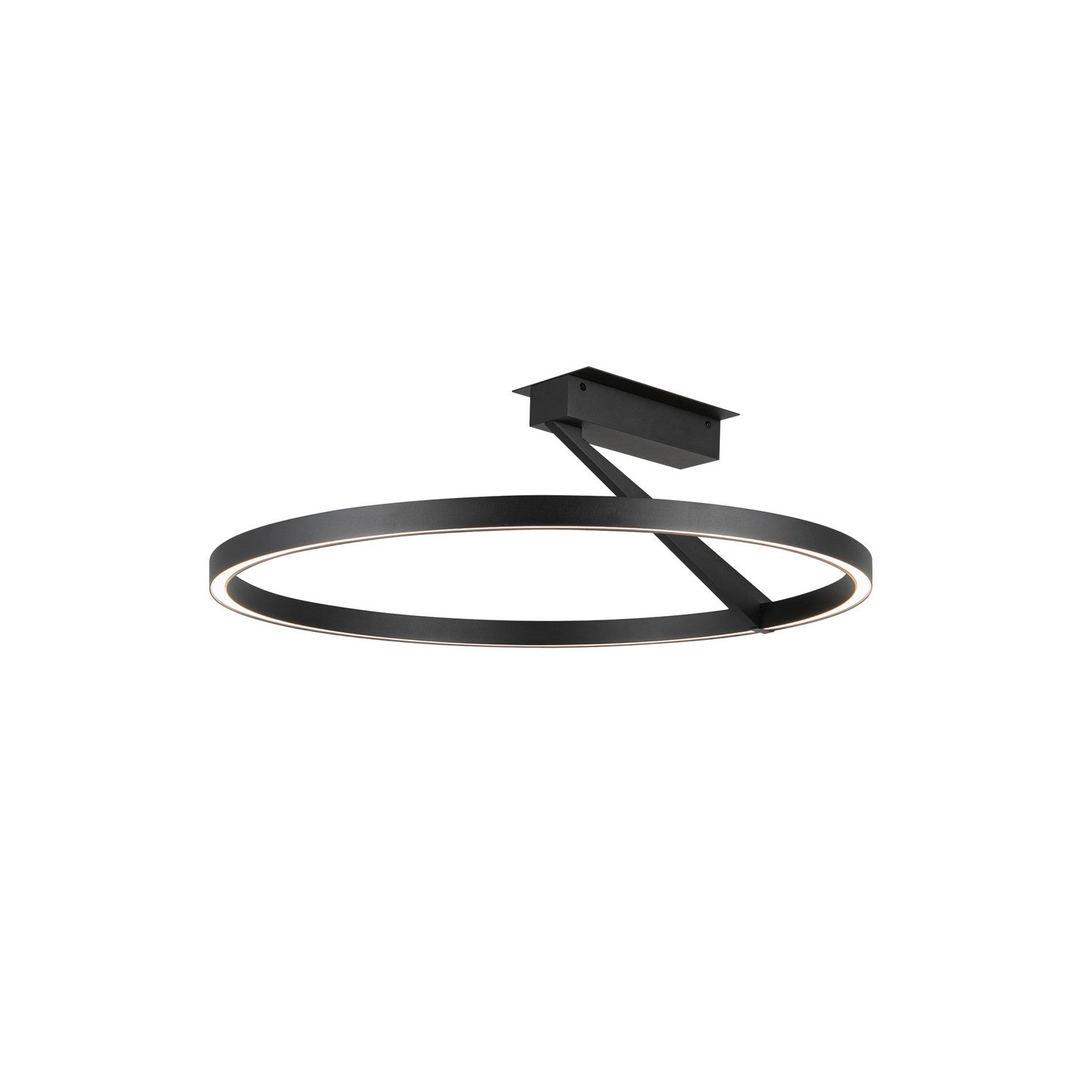 Kuzco Lighting - SF27724-BK-3WCCT-UNV - LED Semi-Flush Mount - Roda - Black