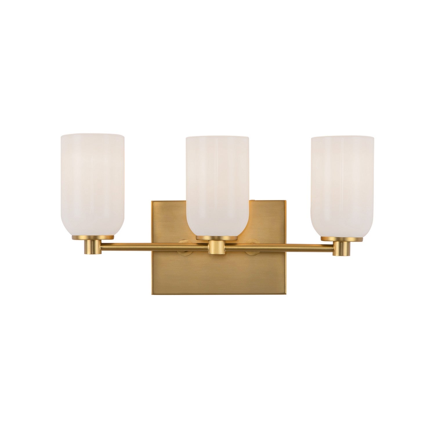 Kuzco Lighting - VL57718-BG/GO - Three Light Vanity - Nola - Brushed Gold/Glossy Opal Glass