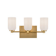 Kuzco Lighting - VL57718-BG/GO - Three Light Vanity - Nola - Brushed Gold/Glossy Opal Glass