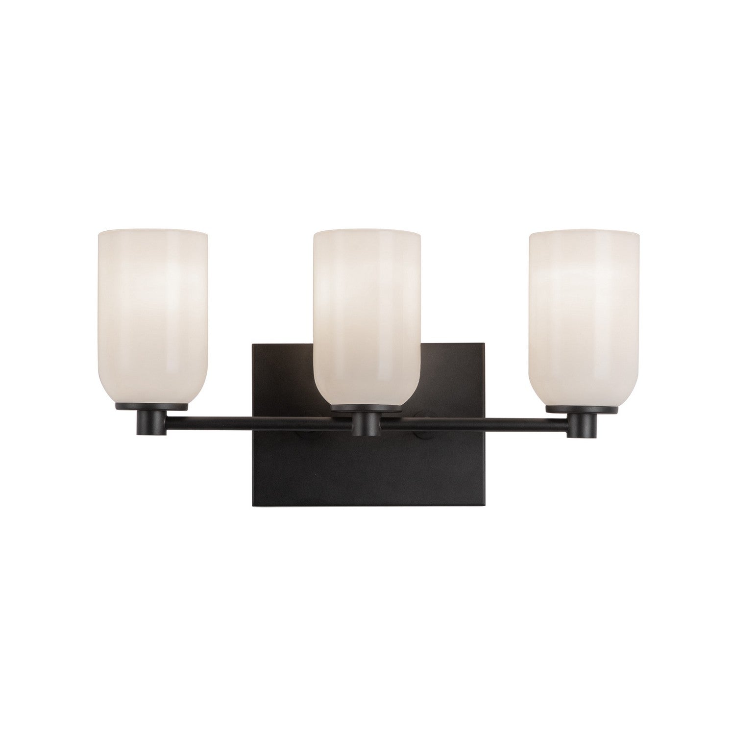 Kuzco Lighting - VL57718-BK/GO - Three Light Vanity - Nola - Black/Glossy Opal Glass