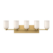 Kuzco Lighting - VL57732-BG/GO - Five Light Vanity - Nola - Brushed Gold/Glossy Opal Glass