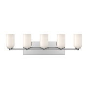 Kuzco Lighting - VL57732-CH/GO - Five Light Vanity - Nola - Chrome/Glossy Opal Glass