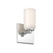 Kuzco Lighting - WS57704-CH/GO - One Light Wall Sconce - Nola - Chrome/Glossy Opal Glass