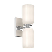 Kuzco Lighting - WS57712-CH/GO - Two Light Wall Sconce - Nola - Chrome/Glossy Opal Glass