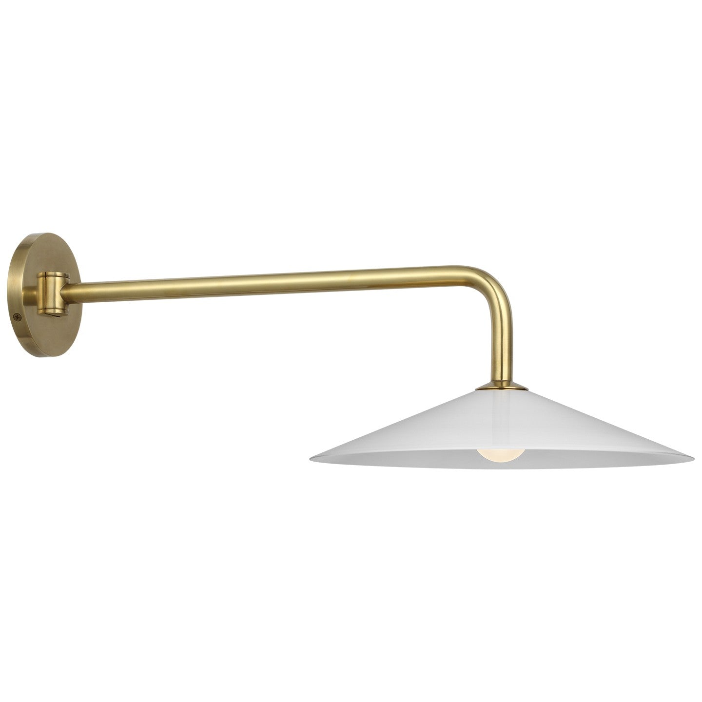 Visual Comfort Signature - AL 2031HAB-WG - LED Wall Sconce - Ponce - Hand-Rubbed Antique Brass
