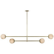 Visual Comfort Signature - KW 5608AB-ALB - LED Chandelier - Melange - Antique-Burnished Brass