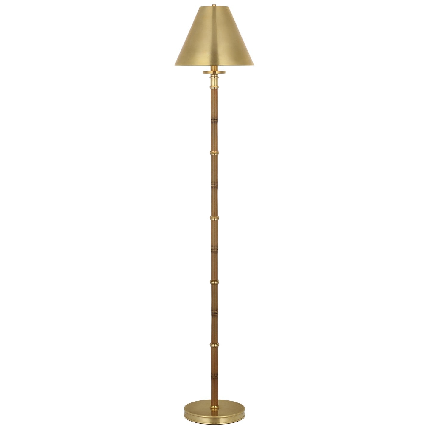 Ralph Lauren - RL 1679WB/NB-NB-CL - LED Floor Lamp - Dalfern - Waxed Bamboo and Natural Brass