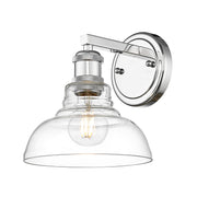 Golden - 0305-BA1 CH-CLR - One Light Wall Sconce - Carver - Chrome
