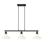 Golden - 0305-LP BLK-VMG - Three Light Linear Pendant - Carver - Matte Black