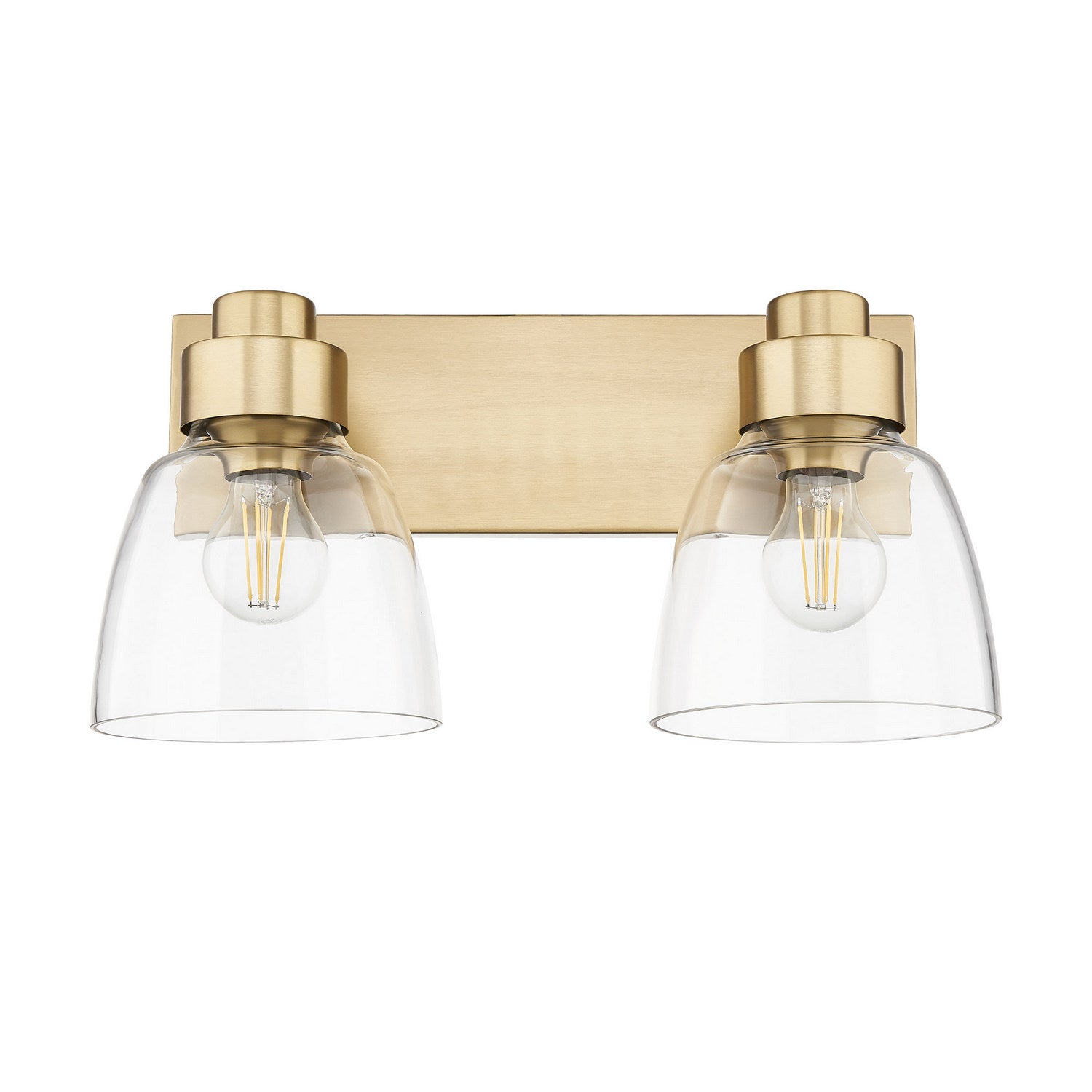 Golden - 0314-BA2 BCB-CLR - Two Light Vanity - Remy - Brushed Champagne Brass