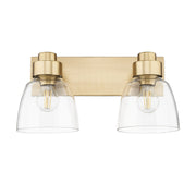 Golden - 0314-BA2 BCB-CLR - Two Light Vanity - Remy - Brushed Champagne Brass