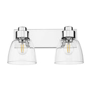 Golden - 0314-BA2 CH-CLR - Two Light Vanity - Remy - Chrome