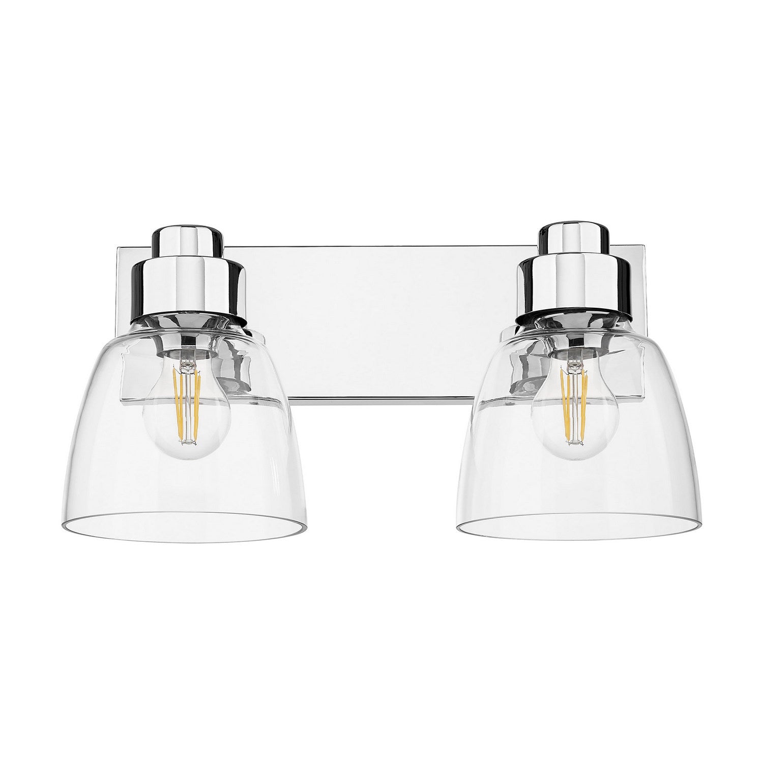Golden - 0314-BA2 CH-CLR - Two Light Vanity - Remy - Chrome