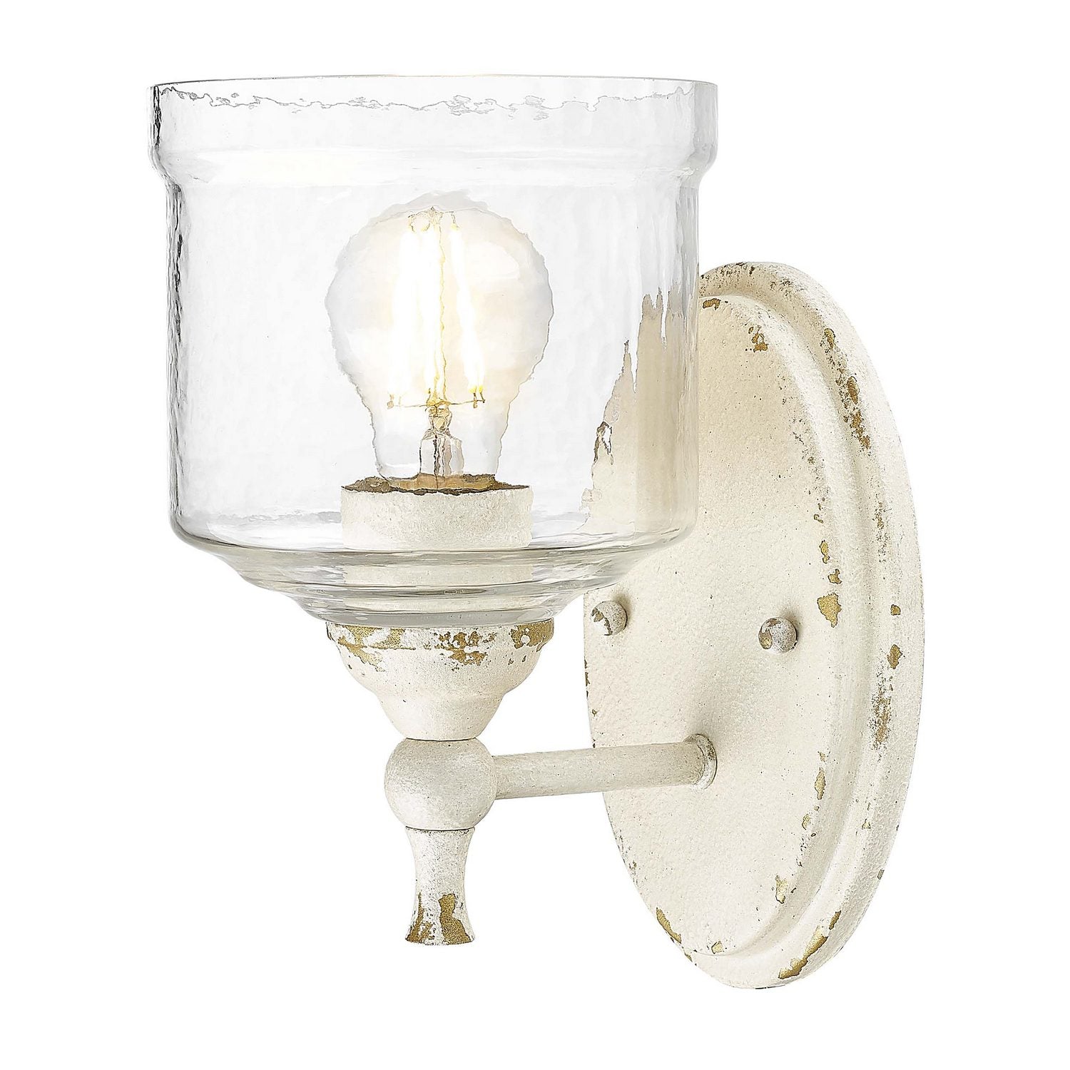 Golden - 0806-1W AI-HWG - One Light Wall Sconce - Keating - Antique Ivory