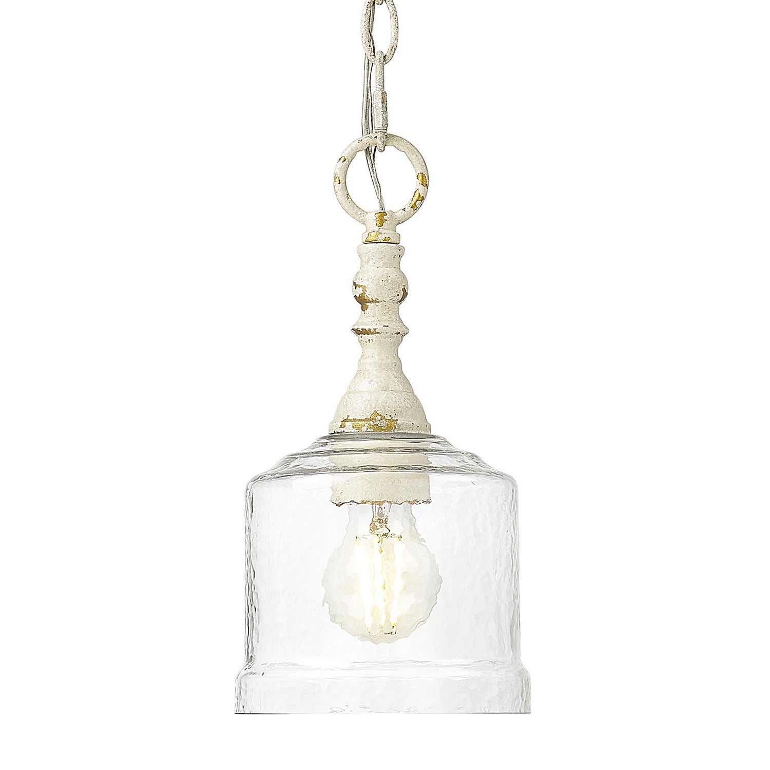 Golden - 0806-M1L AI-HWG - One Light Mini Pendant - Keating - Antique Ivory