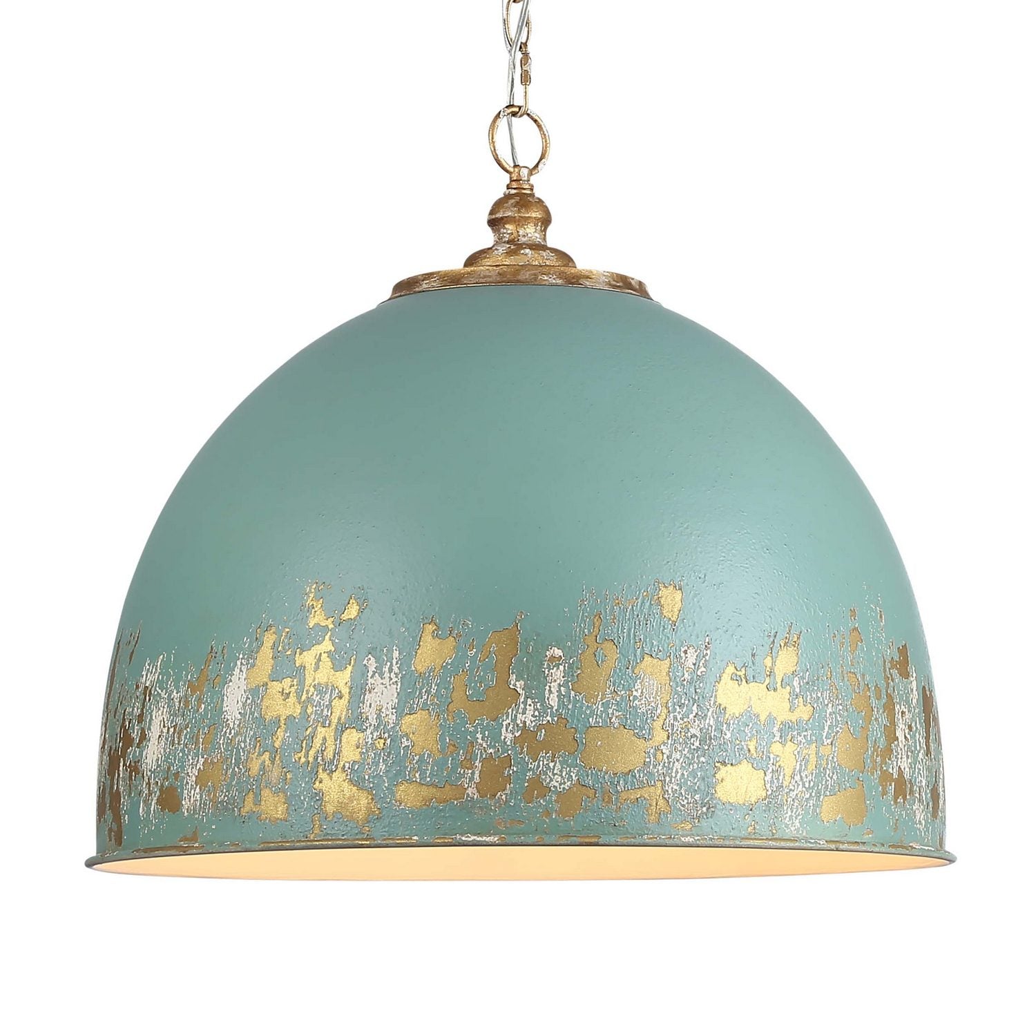 Golden - 0809-5P VG-TEAL - Five Light Pendant - Alison - Vintage Gold