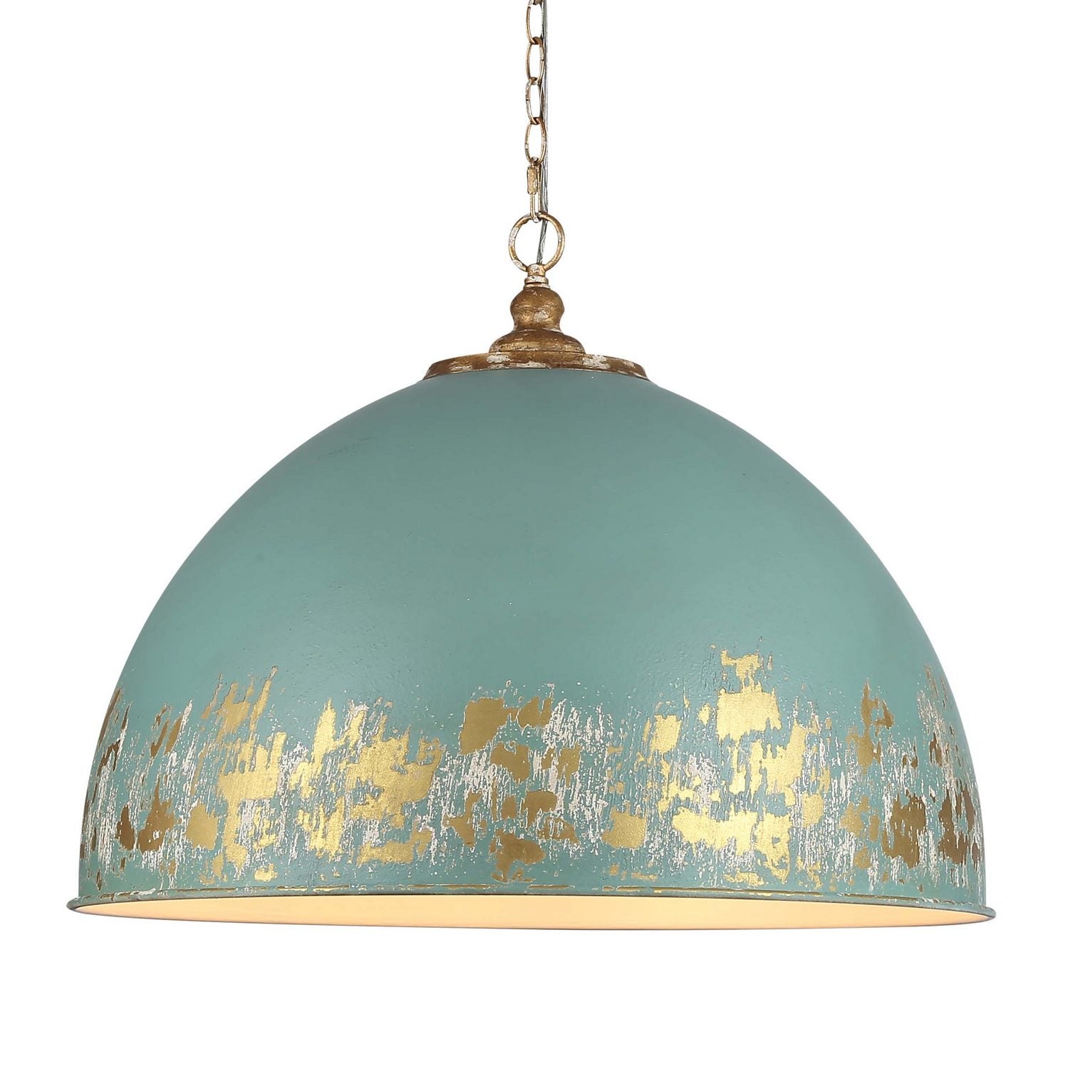 Golden - 0809-8P VG-TEAL - Eight Light Pendant - Alison - Vintage Gold