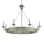 Golden - 0838-8 VS - Eight Light Chandelier - Finley - Vintage Sage