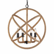 Golden - 0868-4 NB - Four Light Chandelier - Marina - Natural Black