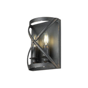 Golden - 0890-WSC ABI - Two Light Wall Sconce - Alcott - Antique Black Iron