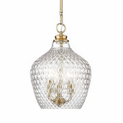 Golden - 1088-3P MBG-CLR - Three Light Pendant - Adeline - Modern Brushed Gold
