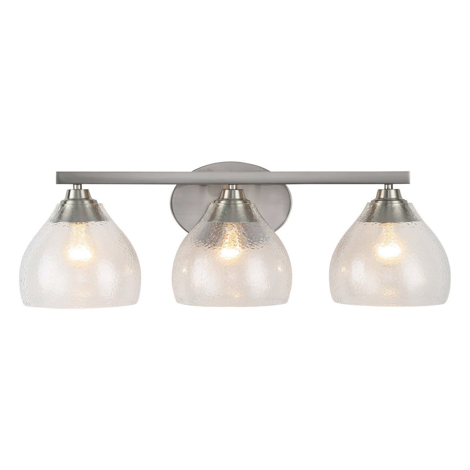 Golden - 1094-BA3 PW-HCG - Three Light Vanity - Ariella - Pewter