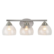 Golden - 1094-BA3 PW-HCG - Three Light Vanity - Ariella - Pewter