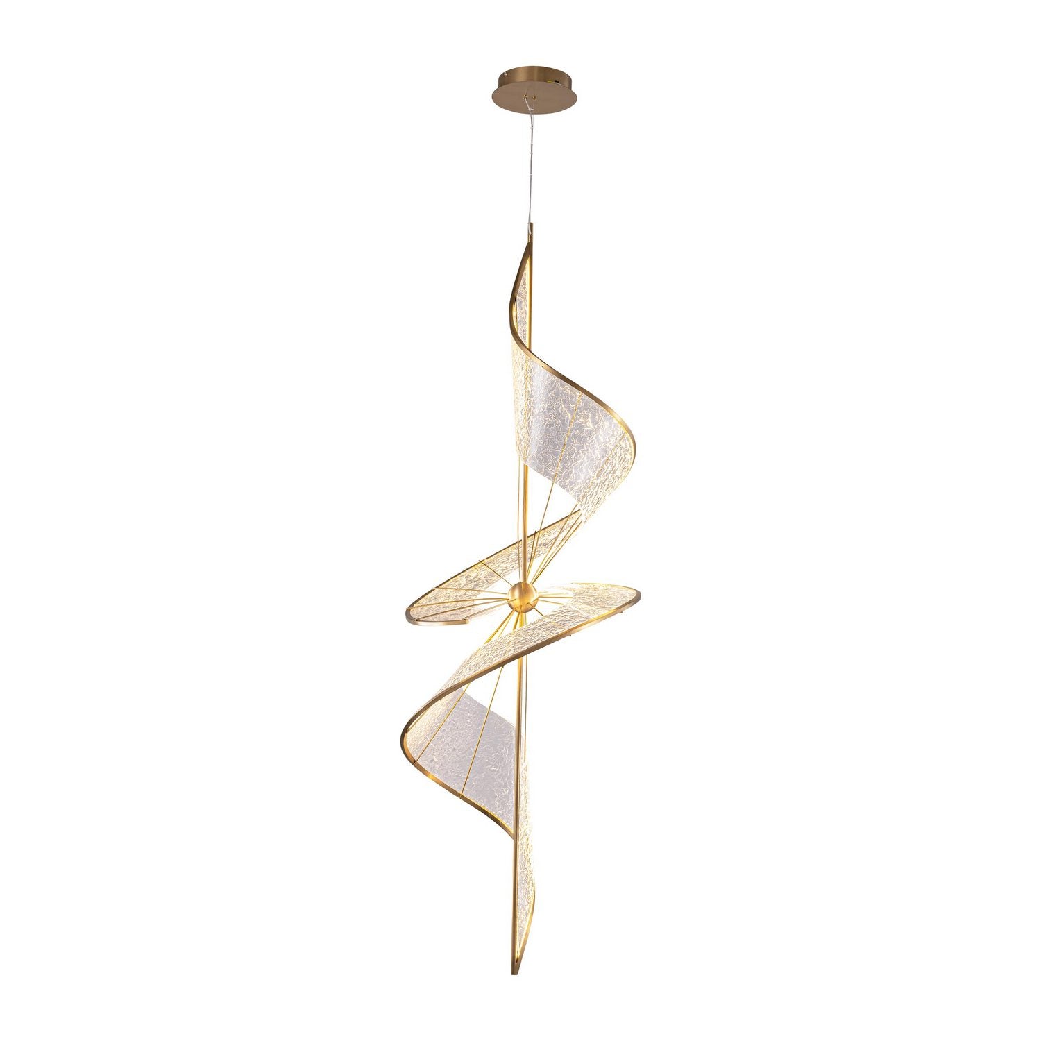 Golden - 1468-L BCH - LED Pendant - Aurora - Brushed Champagne