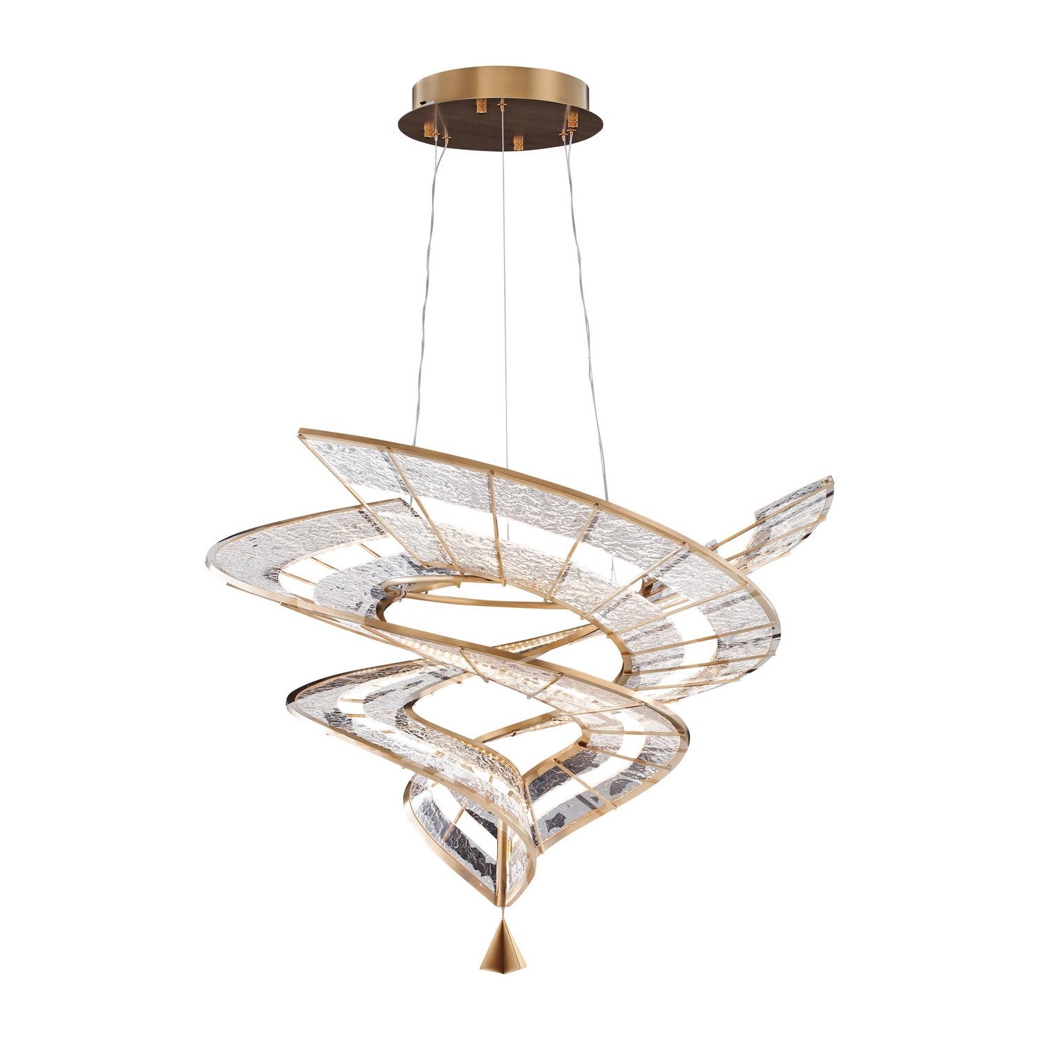 Golden - 1468-M BCH - LED Pendant - Aurora - Brushed Champagne