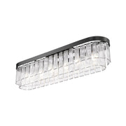 Golden - 1768-FM42 BLK-HWG - Six Light Flush Mount - Ciara - Matte Black